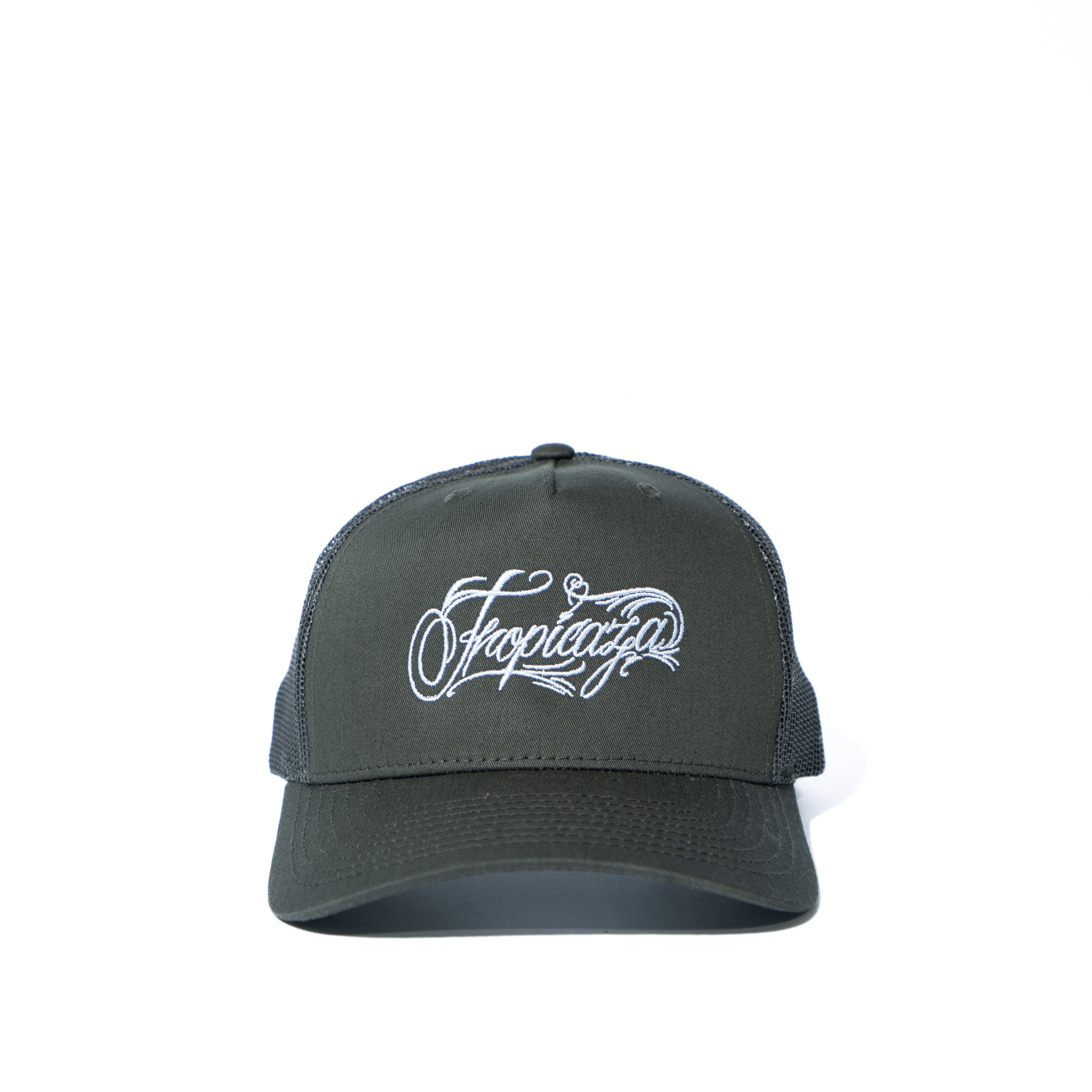 Tropicaza Trucker Hat: Olive Green