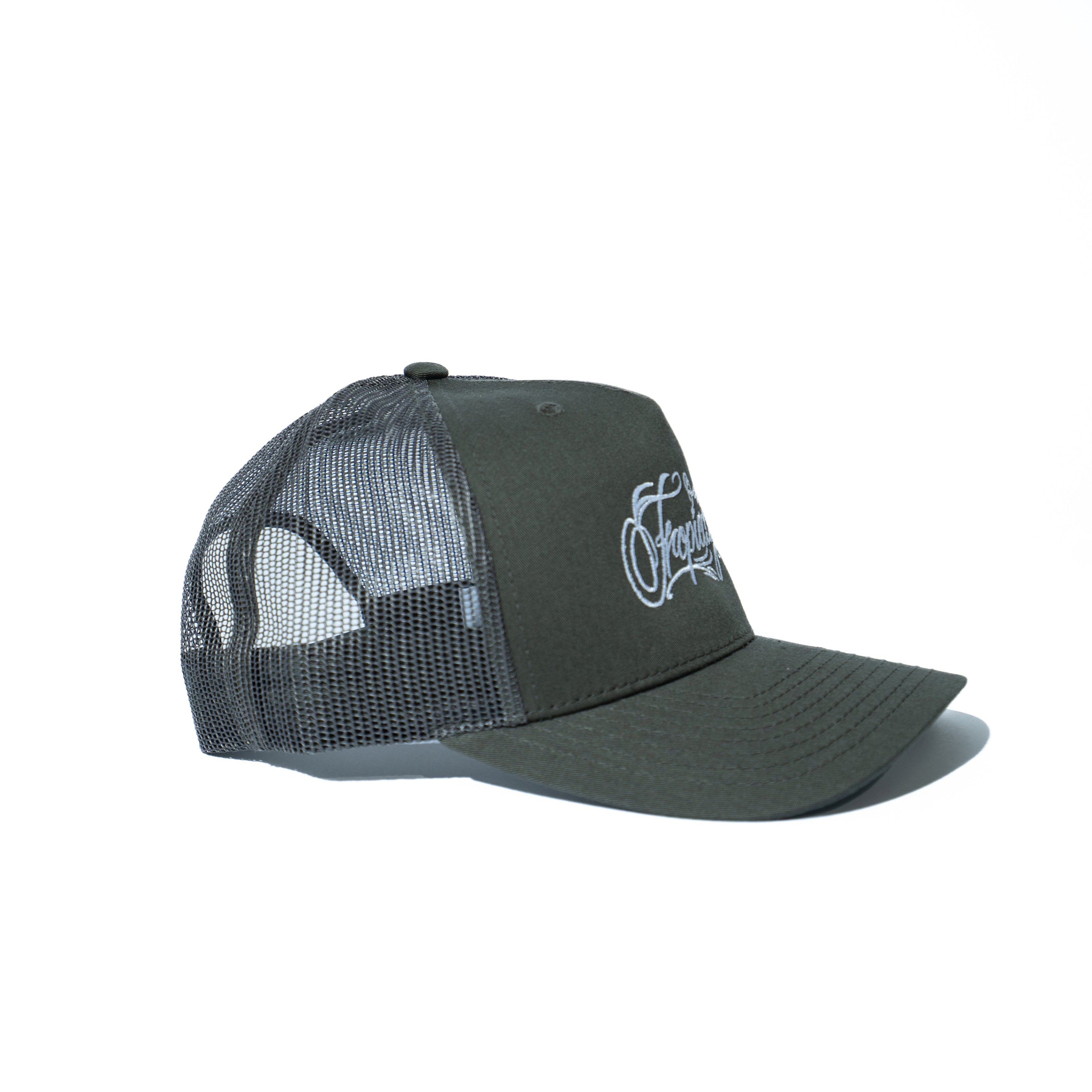 Tropicaza Trucker Hat: Olive Green