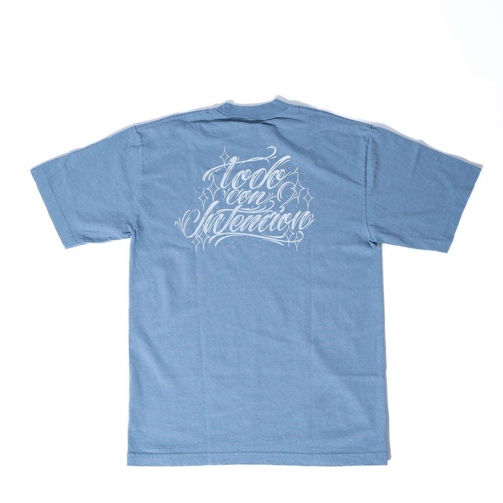 'Todo con Intencion' Tee: Light Blue