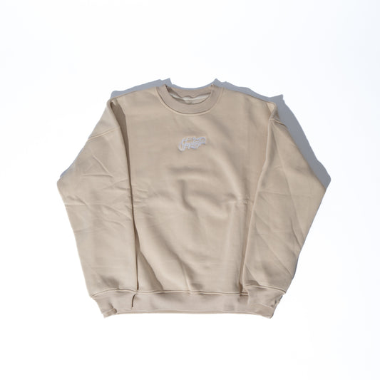 Tropicaza Crewneck: Beige